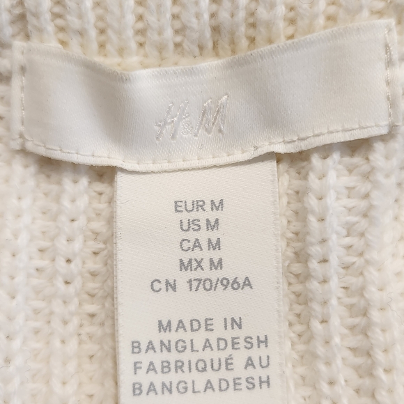 H&M Cream Ribbed Knit Tank Top - Picture 2 of 9